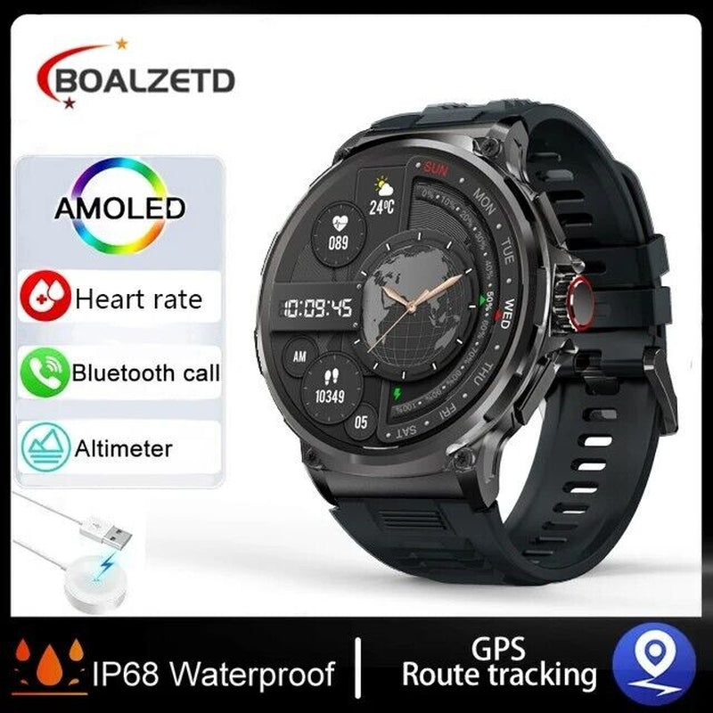 1.85" Ultra HD Smartwatch with GPS, Bluetooth Calling, and Health Monitoring - Ideal Gym Gift