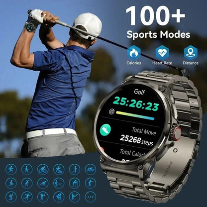1.85" Ultra HD Smartwatch with GPS, Bluetooth Calling, and Health Monitoring - Ideal Gym Gift