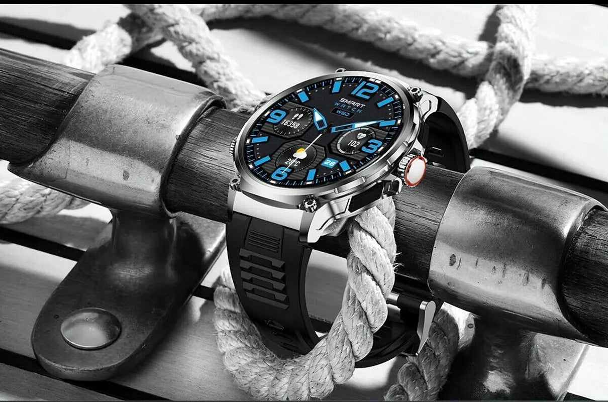 1.85" Ultra HD Smartwatch with GPS, Bluetooth Calling, and Health Monitoring - Ideal Gym Gift