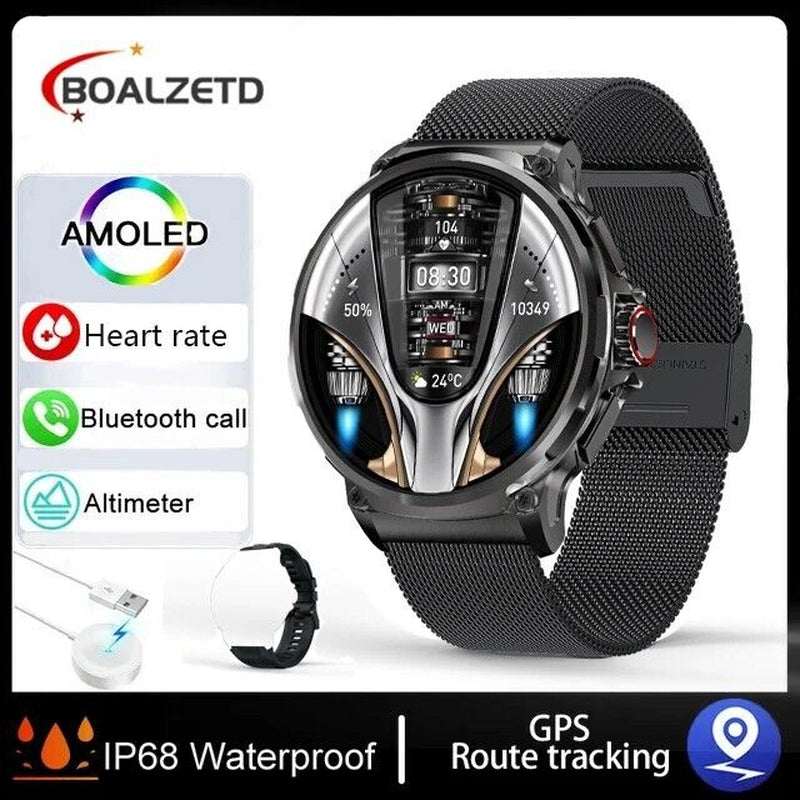 1.85" Ultra HD Smartwatch with GPS, Bluetooth Calling, and Health Monitoring - Ideal Gym Gift