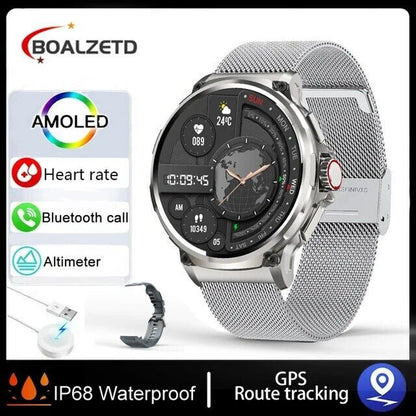 1.85" Ultra HD Smartwatch with GPS, Bluetooth Calling, and Health Monitoring - Ideal Gym Gift