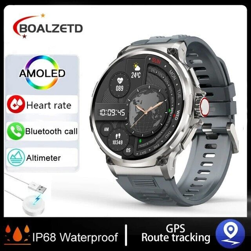 1.85" Ultra HD Smartwatch with GPS, Bluetooth Calling, and Health Monitoring - Ideal Gym Gift