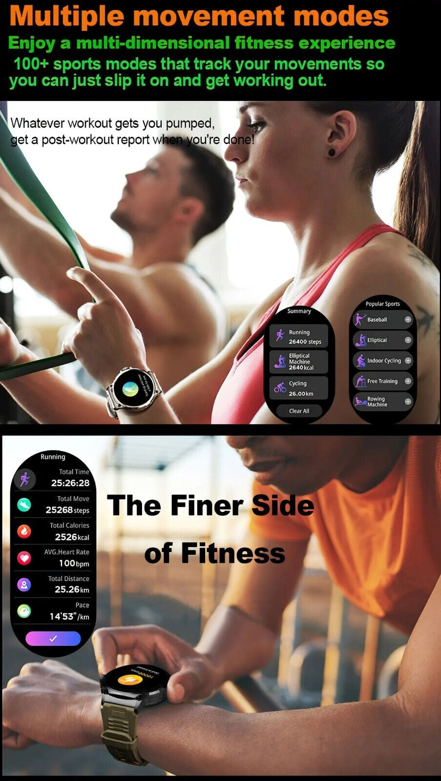 1.85" Ultra HD Smartwatch with GPS, Bluetooth Calling, and Health Monitoring - Ideal Gym Gift