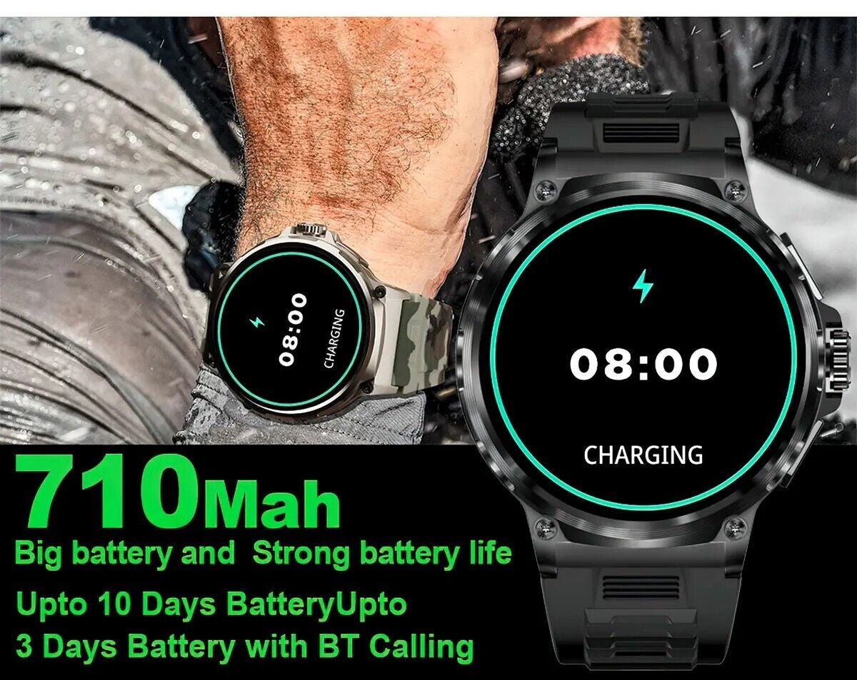 1.85" Ultra HD Smartwatch with GPS, Bluetooth Calling, and Health Monitoring - Ideal Gym Gift