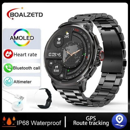1.85" Ultra HD Smartwatch with GPS, Bluetooth Calling, and Health Monitoring - Ideal Gym Gift